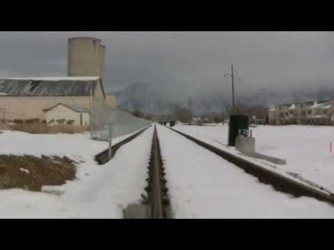 Royalty Free stock Footage - Old Buildings and Train Trax