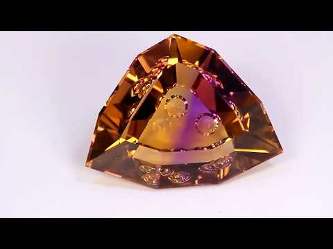 Ametrine Trilliant Weighs 44.62 Carats