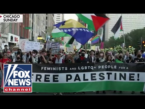 MORE THAN 150 anti-Israel and anti-America groups will be protesting at DNC in Chicago
