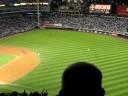 KEVIN YOUKILIS singles to right off of ADAM RUSSELL 8/9/08
