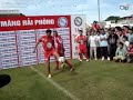 Denilson shows his skills in Hai Phong Stadium