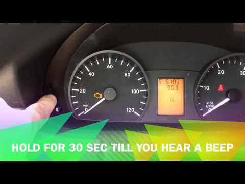 how to reset service on mercedes sprinter