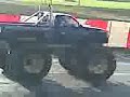 monster truck in action