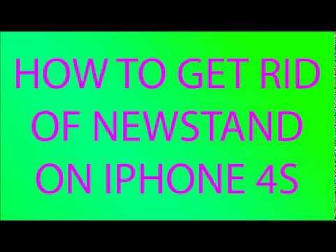 how to get rid of newsstand on iphone