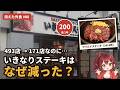 いきなりステーキはなぜ減った？1年で200店増やして493店→171店、それでも今もうかる理由【消えた外食 #08】