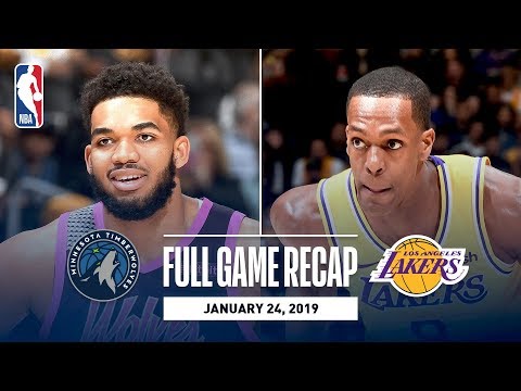 Video: Full Game Recap: Timberwolves vs. Lakers | Rajon Rondo Returns For LAL