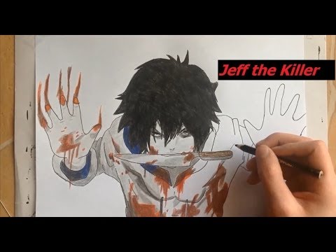 how to draw jeff the killer step by step