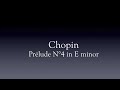 Chopin - Piano - Prélude en Mi mineur