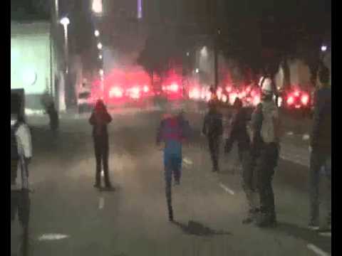 Homem aranha no protesto em São Paulo.