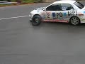 Rally Mitsubishi Lancer IX losses a tire Rally Mitsubishi Lancer IX losses a tire