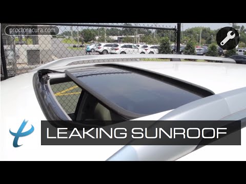how to stop my clio sunroof leaking