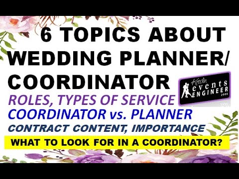 6 Topics you need to know before hiring a planner?