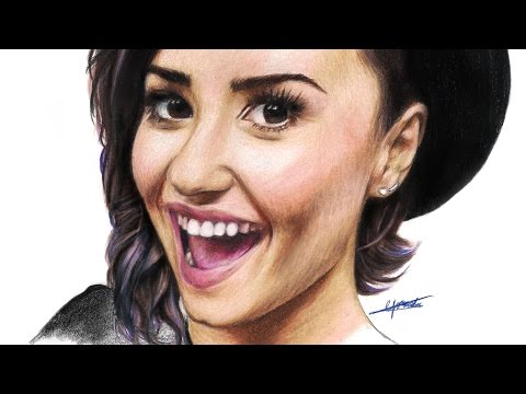 how to draw demi lovato