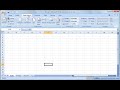 Excel 2007 Tutorial 1: Intro