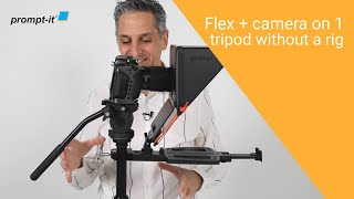 Flex + camera on 1 tripod