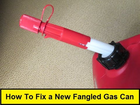 how to vent new gas cans