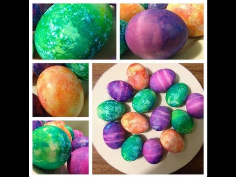how to dye eggs with a tie