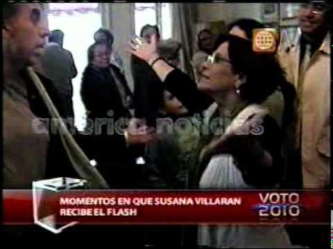 Parodian celebración de Susana Villarán por resultados a boca de urna