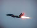 F-15 takeoff at dusk at Seymour Johnson AFB