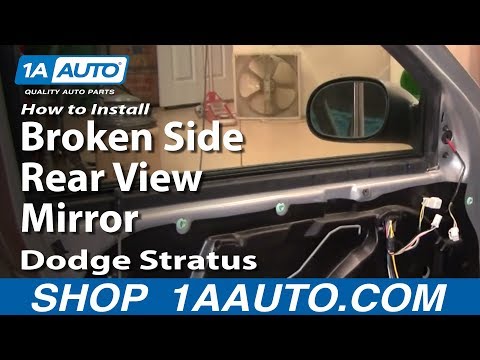How To Install Replace Broken Side Rear View Mirror Dodge Stratus 01-06 1AAuto.com