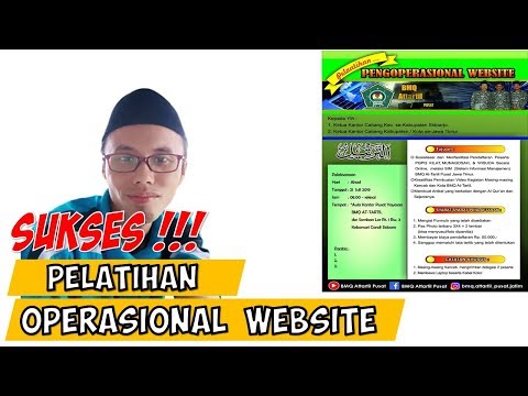 Pelatihan Website BMQ AT-TARTIL Pusat Jawa Timur
