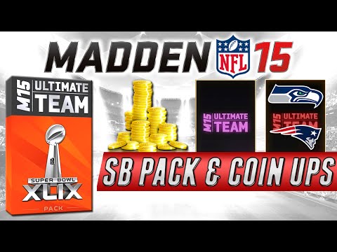 MUT 15 - Super Bowl Pack Opening with Set Completion and Three Coin Ups in Madden 15 Ultimate Team