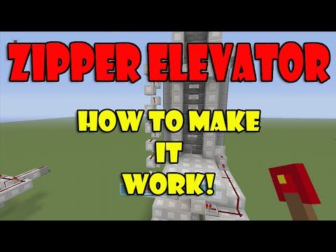 how to make a zipper elevator in minecraft xbox