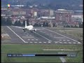 Crosswind Landung in Bilbao