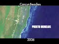 Cancun beaches after Wilma Hurricane
