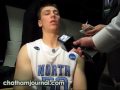 Tyler Hansbrough postgame interview UNC vs Arkansas