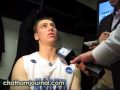 Tyler Hansbrough postgame interview UNC vs Arkansas