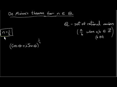 how to prove de moivre's theorem