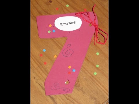 Einladung zum Kindergeburtstag selber basteln