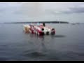 36 Skater Catamaran Boat Twin Turbine Spooling up