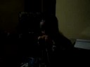 Eating a mango