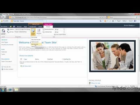 sharepoint demo - Sharepoint Demo Videos Editing the home page.