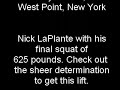 Army Powerlifting Nick LaPlante squats 625 at 220lbs