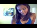 shy girl stripping into her underwear on webcam - oh so sexy