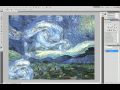 2010-05-09 | Photoshop CS5 Content Aware Fill - Does it know art? ~> Fill feature could fill in art. So here is a deconstruction of Vincent Van Gogh's famous "The Starry Night" painting. This is all in real time. ... ()