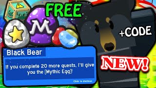 New Black Bear Mythic Quest Update Op Code Roblox Bee Swarm
