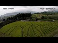 長野県千曲市 おばすて(姨捨)の棚田・四十八枚田 ドローン空撮 音無 picture