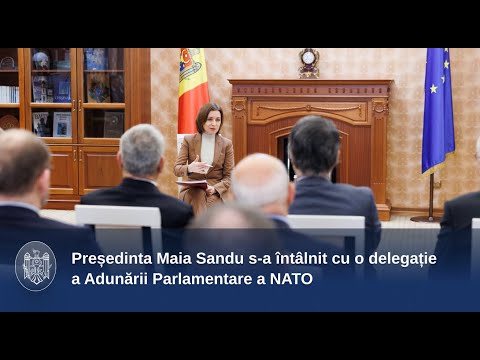 Președinta Maia Sandu s-a întâlnit cu o delegație a Adunării Parlamentare a NATO