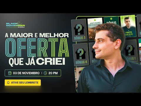 BLACK NOVEMBER DA ESCOLA: A MAIOR OFERTA QUE JÁ FIZ | ATIVE AS NOTIFICAÇÕES.
