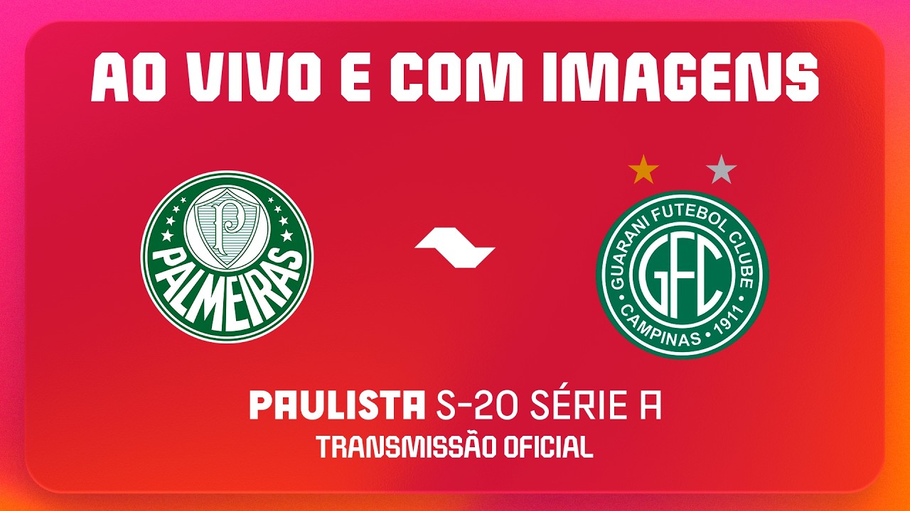 JOGO COMPLETO: PALMEIRAS X GUARANI | PAULISTA SUB20 2026