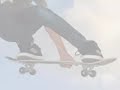 Amazing skate melon over the golf cart