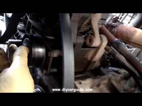 how to change alternator belt peugeot 307
