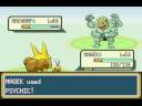 the fifth battle against carlos, it was quite a tough battle indeed. just so you know, i hate miltanks! both his and whitney's miltanks are annoying as hell!
and he says that he'll be slower cos he needs to go to the pokemon center! does he think that i don't need to?