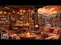 STRESS RELIEF WITH SMOOTH FALL JAZZ 🍂 COZY COFFEE SHOP AMBIE ..