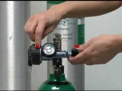 how to attach oxygen tank