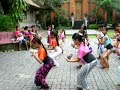 Indonesian Girls Practising for Dance